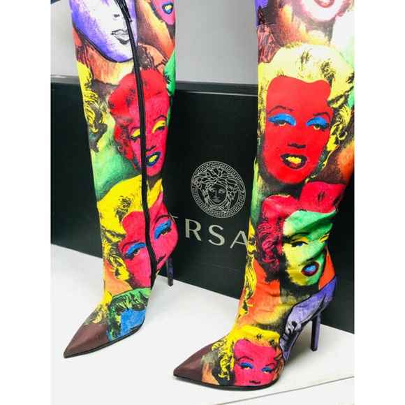 Versace marilyn monroe boots price Clearance